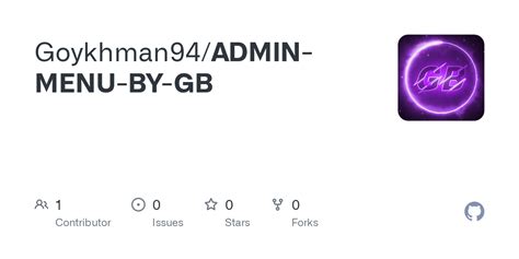 GitHub - Goykhman94/ADMIN-MENU-BY-GB