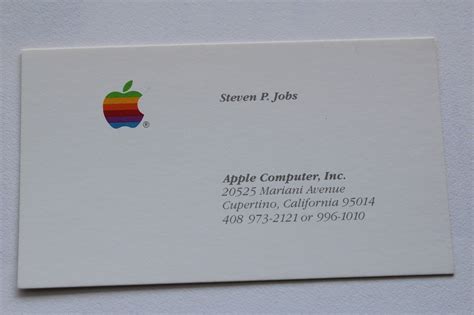 Ceo Business Card, Business Card Design, Steve Jobs Apple, Old Computers, Apple Computer, Apple ...