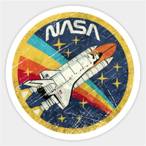 Space Agency Vintage Colors V04 - Nasa - Sticker | TeePublic