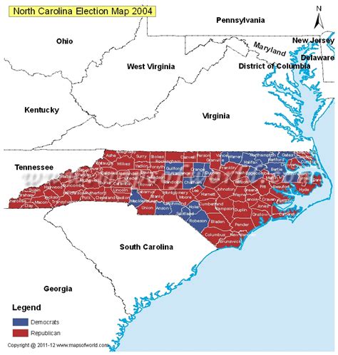 North Carolina Election Results Map | afputra.com