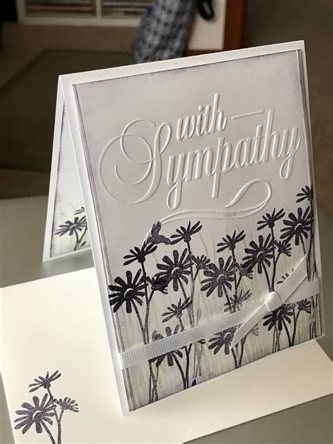 Sympathy Emboss from Darice& small back ground florals | Sympathy cards handmade, Sympathy cards ...