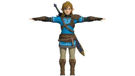 3D Tloz Botw Link Model - TurboSquid 1368544