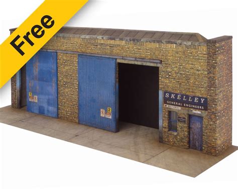 T002b Low Relief Warehouse - Scalescenes | Paper models house, Free paper models, Paper models