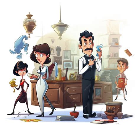 Premium AI Image | Clue 2d cartoon illustraton on white background high ...