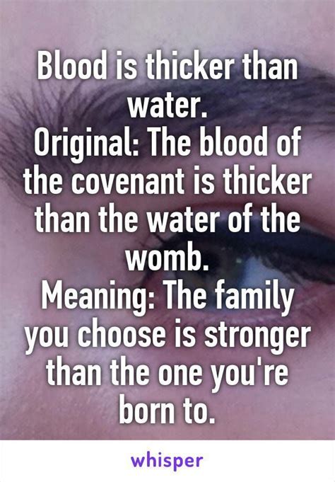 Image result for “The blood of the covenant is thicker than the water ...