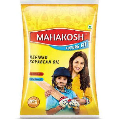 Mahakosh Soyabean Oil - 1 Litre Pouch - BajarHaat