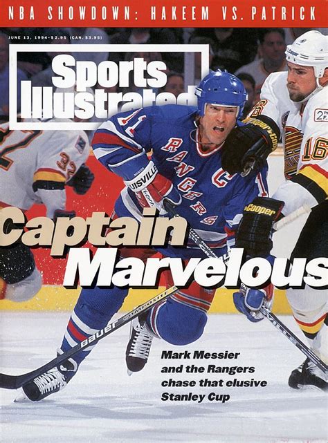 New York Rangers Mark Messier, 1994 Nhl Stanley Cup Finals Sports ...