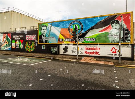 Political murals in Belfast, Northern Ireland, United Kingdom Stock ...