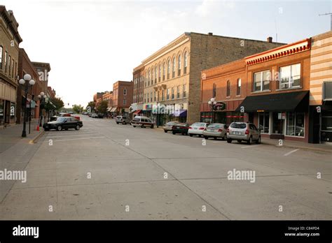 Bush Street in historic downtown Red Wing Minnesota USA Stock Photo - Alamy