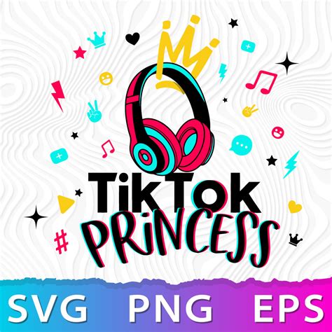 TikTok Princess Layered SVG - Inspire Uplift