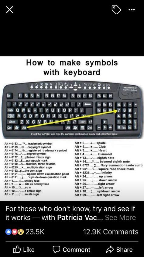 Pin by Osiel Gonzalez on Computer keyboard shortcuts (With images) | Keyboard symbols, Trademark ...