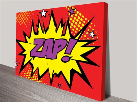 Zap Red Comic Book Art Sydney Australia