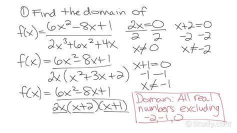 Solving Problems with Excluded Values in the Domain of a Rational Function | Algebra | Study.com