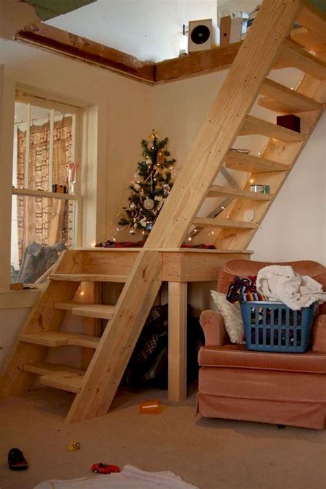 21 Amazing Loft Stair For Tiny House Ide | House stairs, Loft staircase, Stairs for small spaces