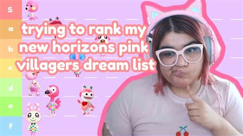 ranking my animal crossing villager dreamies!! PT 2 ♡ ONLY PINK VILLAGERS! - YouTube