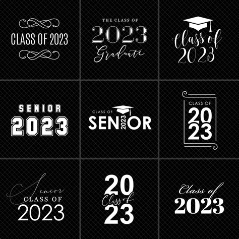 Class Of 2023 Senior Wordart Overlays – Squijoo.com