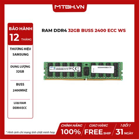 RAM DDR4 32GB BUSS 2400 ECC WS – Máy Tính Biên Hòa