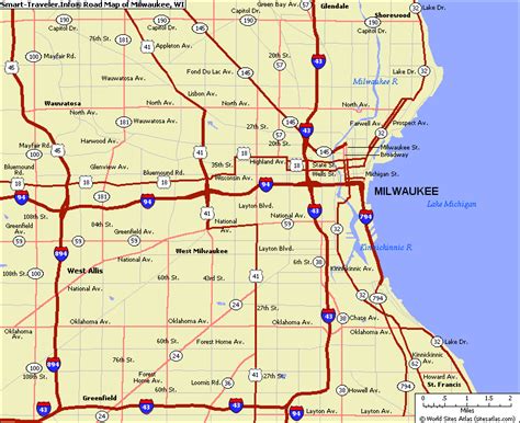 Map of Milwaukee Wisconsin - TravelsMaps.Com