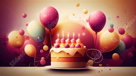 Birthday Cake Candle Powerpoint Background For Free Download - Slidesdocs