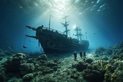 Premium Photo | Ancient shipwrecks and historical relics