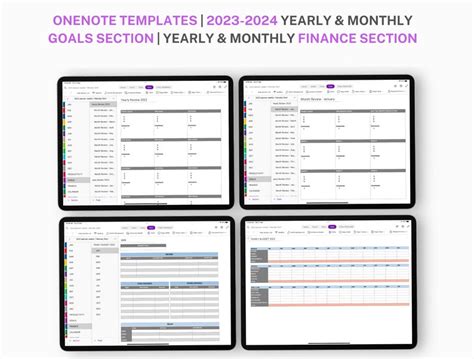 Onenote Digital Planner, Onenote Template, Project Planner Onenote ...