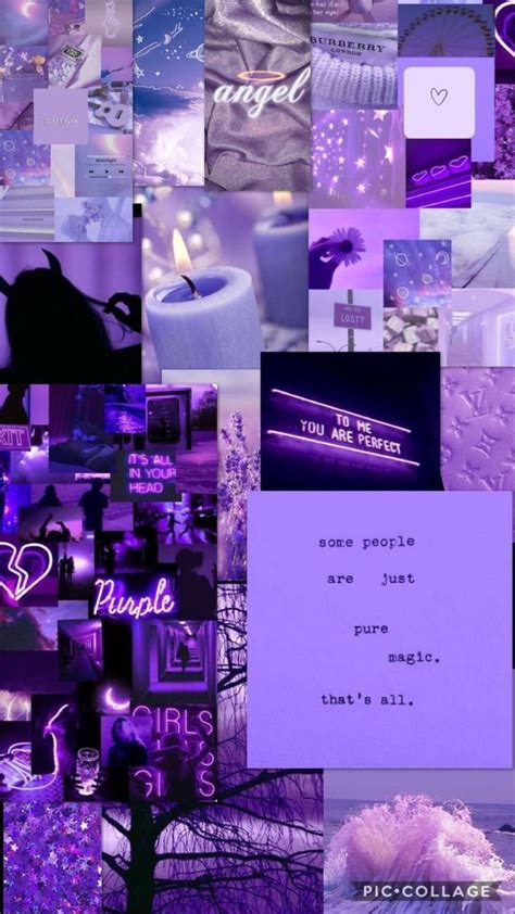 Purple aesthetic collage Wallpaper Download | MobCup