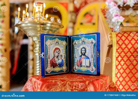 Icons for the Rites of the Russian Orthodox Church Stock Photo - Image ...