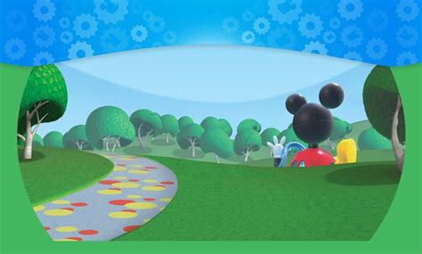 Clubhouse Rally Raceway | Mickey mouse background, Mickey mouse clubhouse party, Mickey mouse ...