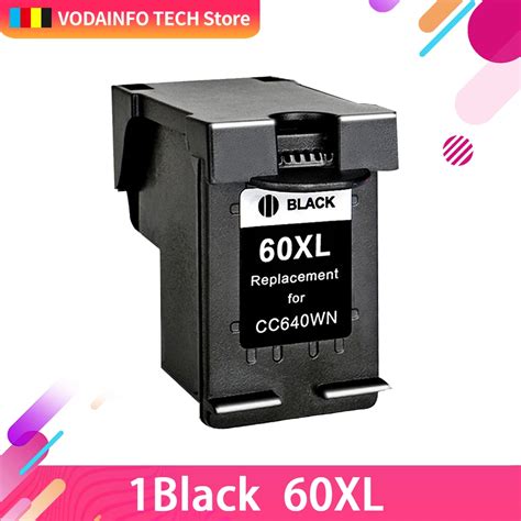 QSYRAINBOW 1bk compatible For HP 60 Ink Cartridge For HP Deskjet F2480 ...