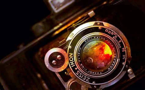 Download Retro Carlzeiss Lens Vintage Man Made Camera HD Wallpaper