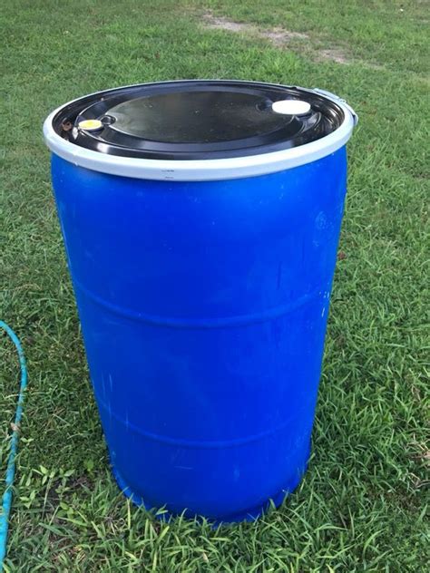 55 gallon plastic blue barrels for Sale in Richmond, VA - OfferUp