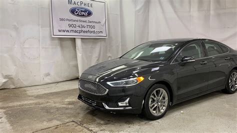 Black 2020 Ford Fusion Hybrid TITANIUM Review - MacPhee Ford - YouTube