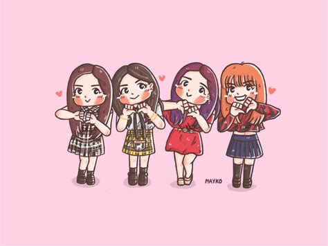 Blackpink Desktop Chibi Wallpapers - Wallpaper Cave