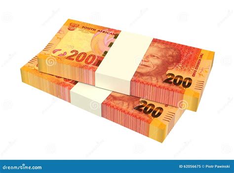 South African Rands on White Background. Editorial Image - Illustration of payment, deposit ...