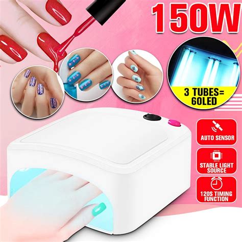 Buy 150W LED UV Nail Lamp LED Nail Light Nail Dryer AUTO Sensor+Timer Gel Curing Lamp for Polish ...