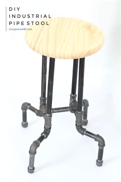 DIY Industrial Pipe Stools - Love Grows Wild