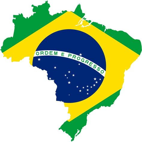 2 Pieces Brazil Outline Map Flag Vinyl Decals Stickers Full Color/weather Proof. U.S.A Free ...