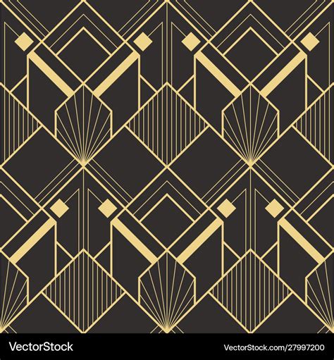 Abstract art deco geometric pattern Royalty Free Vector