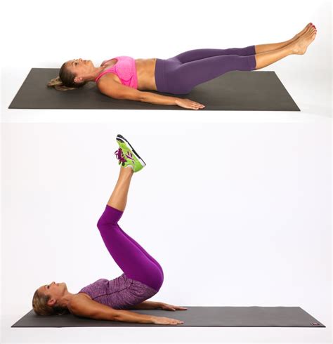 Hip Raise With Leg Extension | Best Exercises For Strong Abs | POPSUGAR Fitness Photo 3