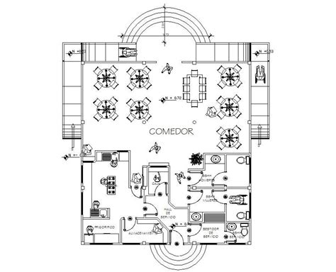 Cafeteria Layout Plan Autocad Drawing Dwg File Cadbull | Images and Photos finder