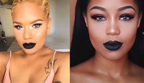 BN Beauty: Rock a Bold Black Lip with these Makeup Tutorials for Different Skin Tones | BellaNaija