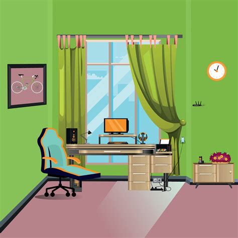 Beautiful vector computer room 27192925 Vector Art at Vecteezy