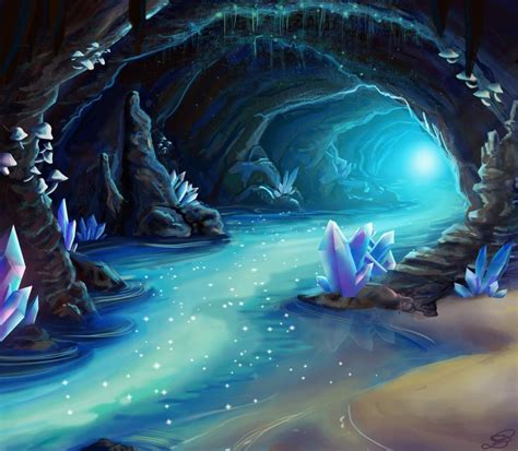 LISA RENEE: “Crystal Caverns” | Fantasy landscape, Fantasy background ...