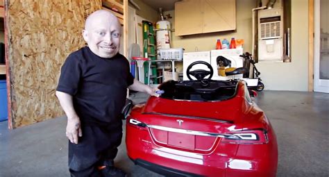 Verne Troyer just got a Tesla Model S for Kids and says it's a beast