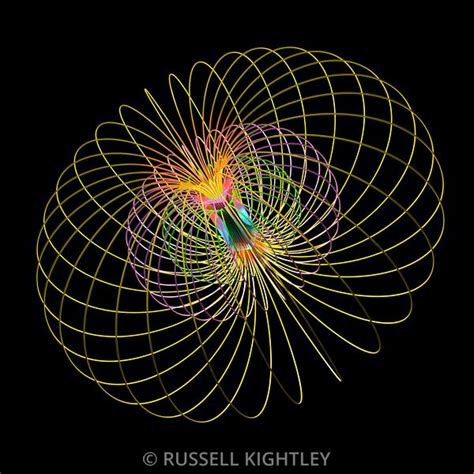 Russell Kightley Scientific Illustrator & Animator | Bar magnet showing magnetic field lines in ...