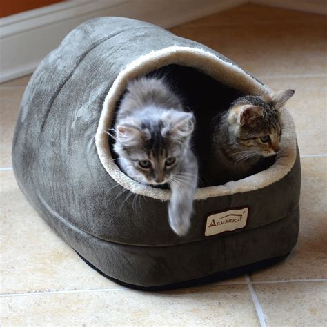 Armarkat, Medium, Covered Cat Bed, Gray, 18-in - Walmart.com