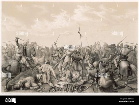 BATTLE OF STAMFORD BRIDGE Harald Godwinson (Harold, king of England) defeats invading Norwegians ...