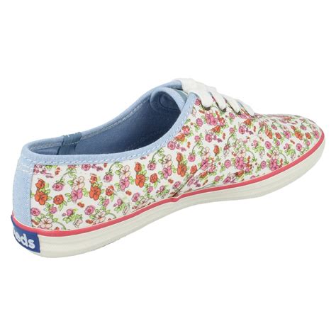 Ladies Keds Canvas Flats CH Floral | eBay