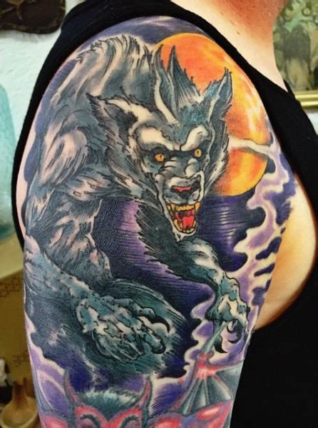 80 Werewolf Tattoo Designs For Men - Full Moon Folklore