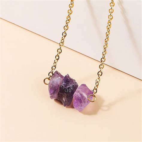 Jeulia "Stress Relief" Natural Amethyst Necklace - Jeulia Jewelry